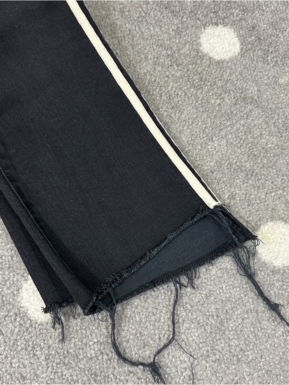 MOTHER insider crop step fray guilty racer denim jeans - Picture 11 of 14